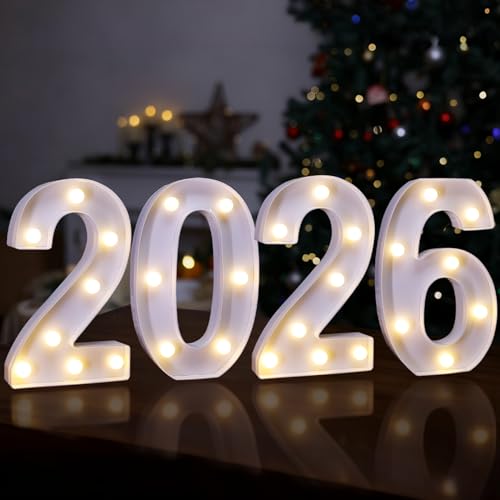 2026 Light Up Numbers Class of 2026 Marquee Light Sign Graduation Decor