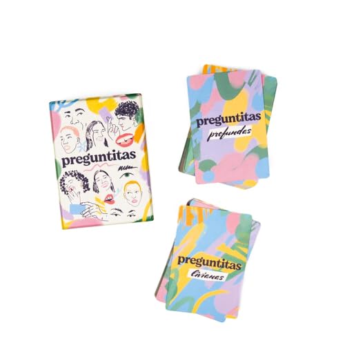 Preguntitas: Juego de Cartas de Conversación para Adultos – 80 Preguntas (40 Livianas + 40 Profundas) – Parejas, Amigos y Reuniones Sociales – Conecta y Descubre