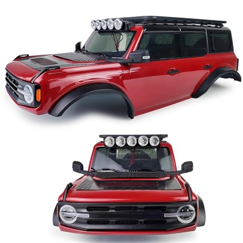 Luces Vehículo RC para TRX-4 Bronco Barra de Techo 1/10 6