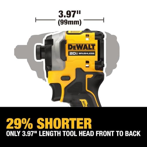 Dewalt DCF850P1 ATOMIC 20V MAX Brushless Lithium-Ion 1/4 in. Cordless 3-Speed Impact Driver Kit (5 Ah)