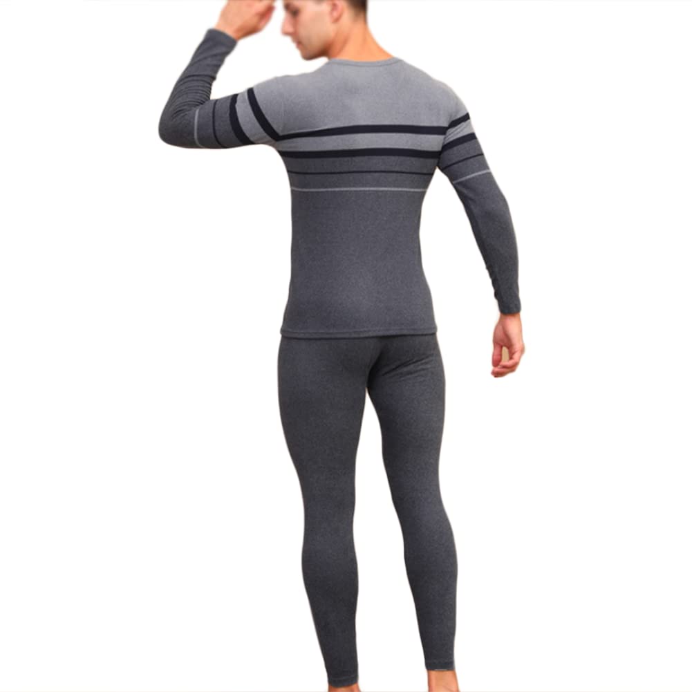 Men's Thermal Underwear with Inner Fleece Warm Warm Breathable Functional Flexible Ski Soft