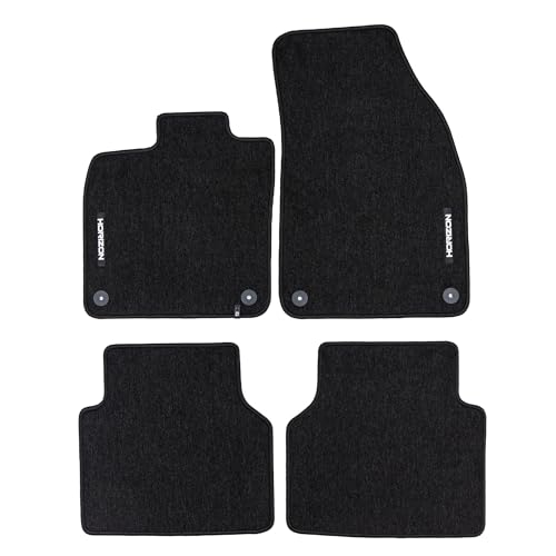 FROGUM Horizon Tapis Auto Velour Moquette pour Skoda Enyaq iV Depuis 2020| Inodores | avec Fixations | Pratiques et élégants