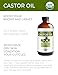 velona USDA Certified Organic Castor Oil – 16 fl oz in Glass Bottle | Cold-Pressed, Hexane-Free, USP Grade | Promotes Hair Growth, Eyelash & Eyebrow Enhancement | Bottled in USA