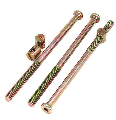 Bunk Bed Bolts, cSeao 10-Pack M8 x 150mm Socket Cap Bolts Barrel Nuts Set for Headboard Bed Frame Zinc Plated by cSeao - Used condition - US$10.36