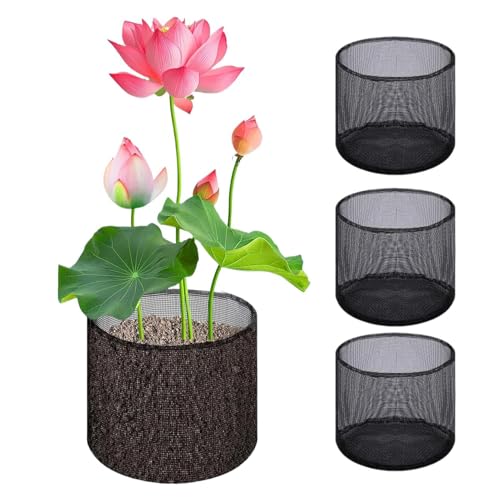 Genérico Maceta Acuática,4 Piezas Transpirable Reutilizable Resistente | Macetas para Nenúfares y Plantas Acuáticas | para Jardín Acuático, Terraza, Hogar, Patio