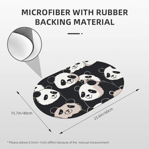Tapis de bain en pierre panda pour une salle de bain propre