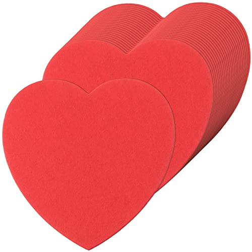 200 Pieces Hearts Cutouts Paper Heart Shapes 4 Inch Red Heart Shape Paper Cut-Outs Accents Classroom Decoration Die Cut for Valentines Day Craft Love and Peace Teachers School Craft Projects