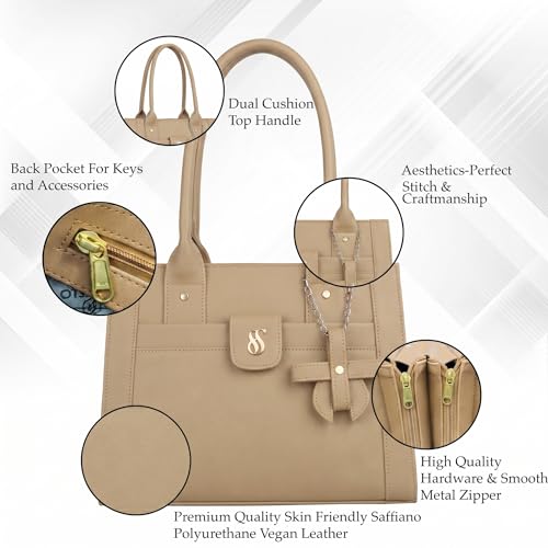 Image of Fostelo Women's Ocean Side Satchel Tote Handbag for Women | Ladies Purse | Stylish Shoulder Bag | Gift For Women