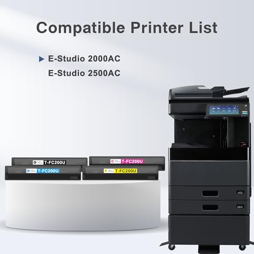 Image of T-FC200U TFC200U Toner Cartridge for E-Studio 2000AC 2500AC, 4 Pack