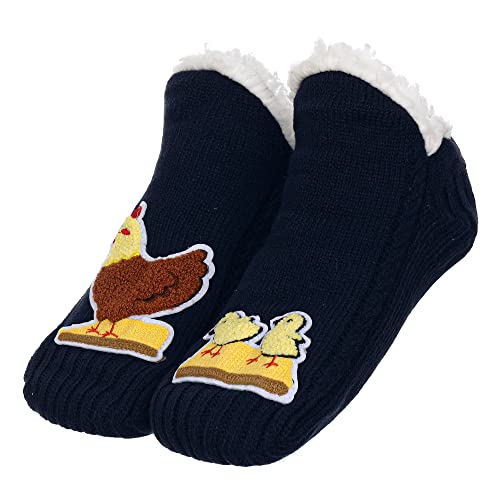 Image of ZYZX Cute Animal Slipper Socks for Women with Grips,Fuzzy Socks Indoor