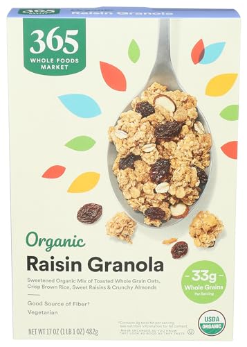365 By Whole Foods Market 0099482448738 Organic Raisin Granola cover