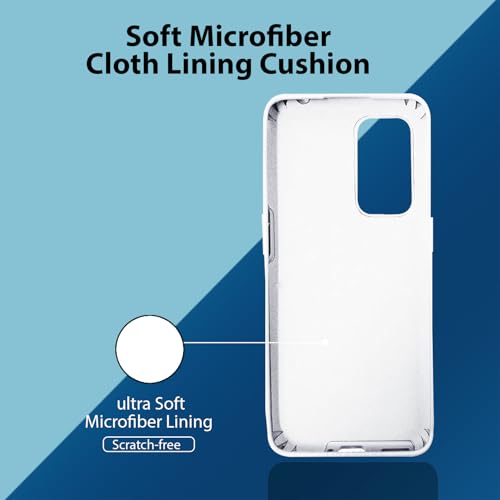 Image of LIRAMARK Liquid Silicone Soft Back Cover Case for OnePlus 9 /1+9 (White)