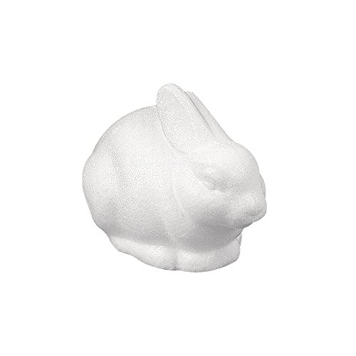 Rayher 3347900 Polystyrène de Lapin Assis, 14 x 8 cm