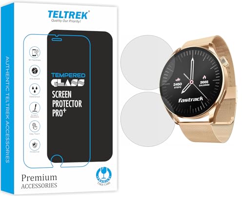 Image of Screen Protector Compatible With Fastrack Dezire FX1 Smartwatch, Full Hydrogel TPU Screen Guard not a Tempered Glass (Pack of 2)