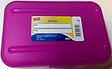 Staples Translucent Pencil Boxes, Colors may vary