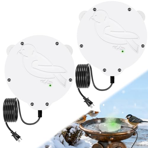 Calentador de baño para pájaros de 100W con termostato inteligente para exteriores