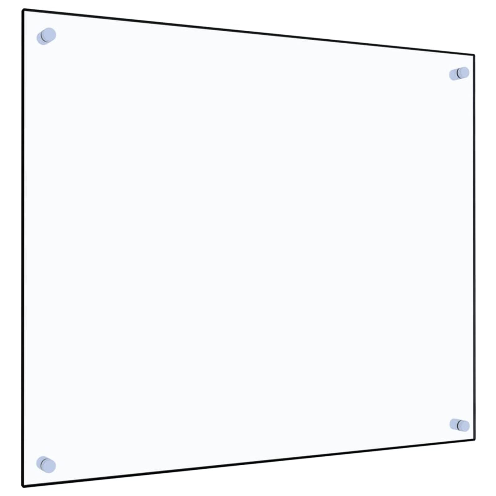 Paraschizzi per Cucina Trasparente 70x60 cm in Vetro Temperato,Pannello Paraschizzi Cucina Adesivo da Parete,Ignifugo e Resistente all'Acqua Paraspruzzi Lavandino