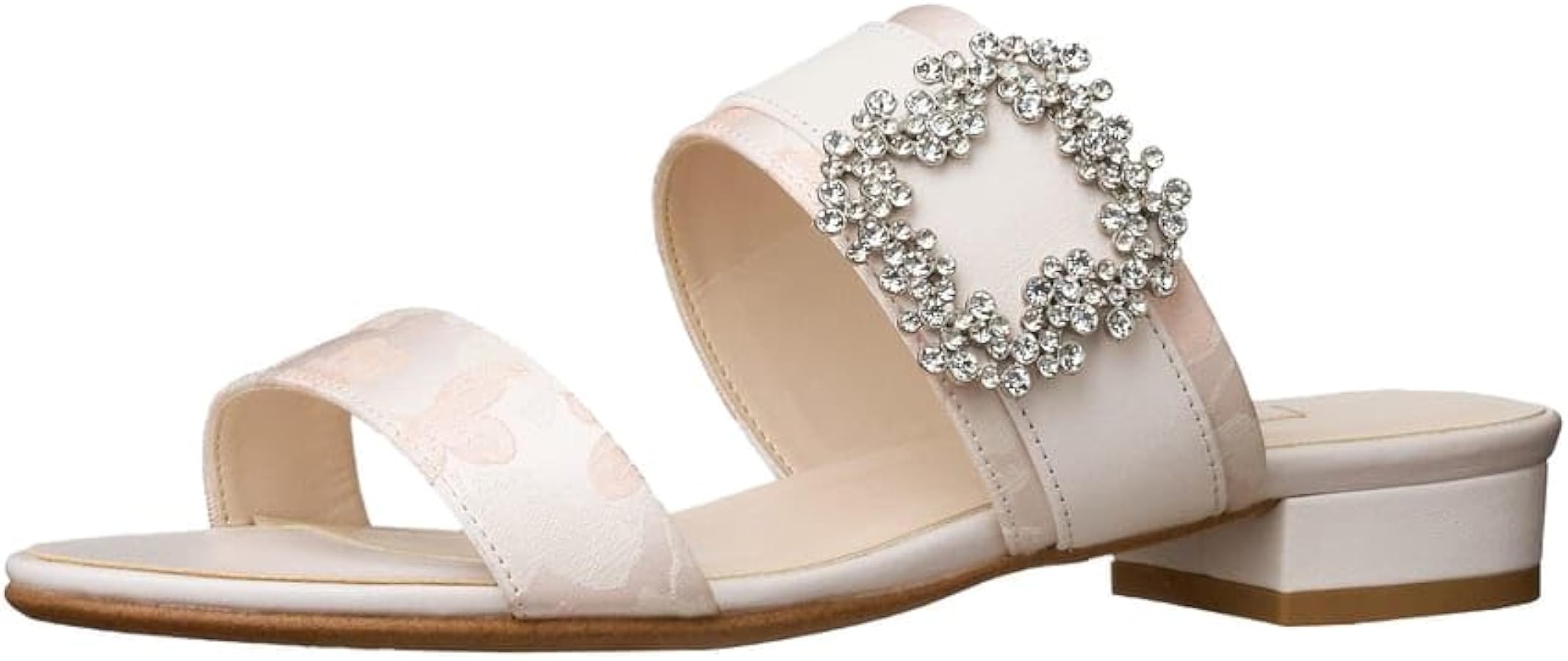 美品　DIANA ビジューバックルミュール　サンダル　Lサイズ 極美品✨DIANAダイアナ ビジュー バックルミュール 花柄 Lサイズ24