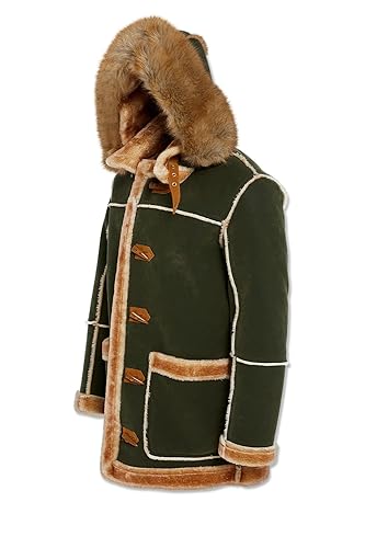 Shearling Lined Men's Denali Jacket in Black by Jordan Craig3