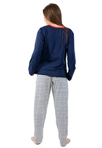 Pijama Ancora Feminino Manga Longa Inverno Quente Adulto Mãe (M)