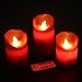 Vinkor Flameless Candles Flickering Candles Decorative Battery Flameless Candle Classic Real Wax Pillar with Dancing LED Flame & 10-Key Remote Control 2/4/6/8 Hours Timers (Burgundy)