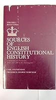 Sources of English Constitutional History 0060442026 Book Cover