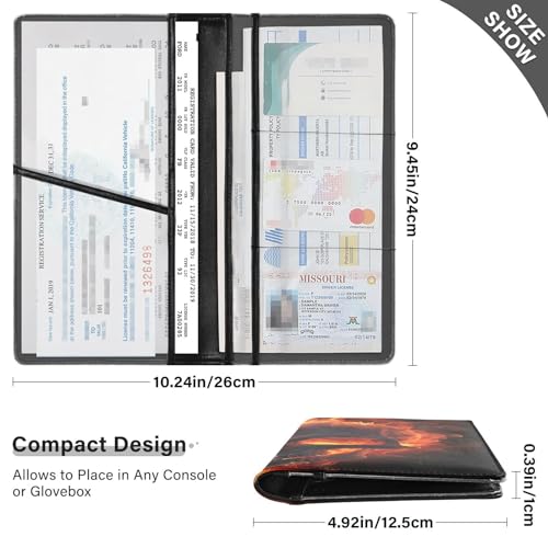 Porta Documentos Para Carro Pvc Cuero miniatura 3