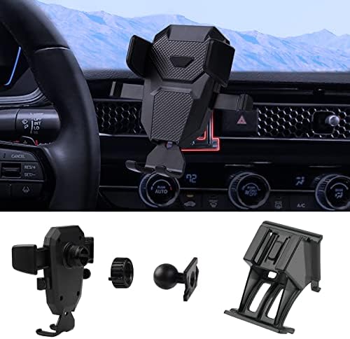 Karltys 2022-2025 Civic Phone Holder, 4-7 Inch Phones, Black, Dashboard Mount, Adjustable, Compatible with Honda Civic