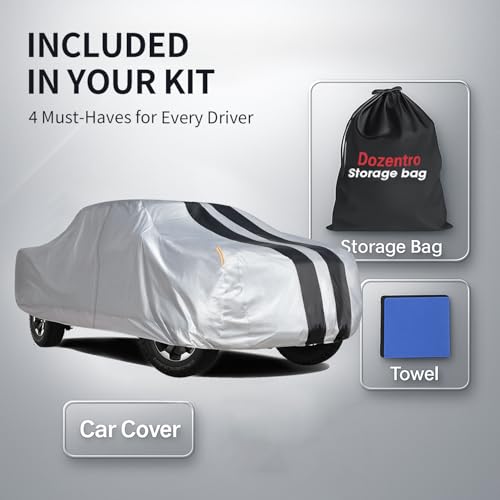 Image of Colorado Truck Cover Custom Fit 2003-2026 Extended /Crew Cab SB (5'-6.1') with Door Zipper, 12 Layers Full Exterior Pickup Truck Cover Waterproof All Weather, Wind Dust Sun and UV Protector.