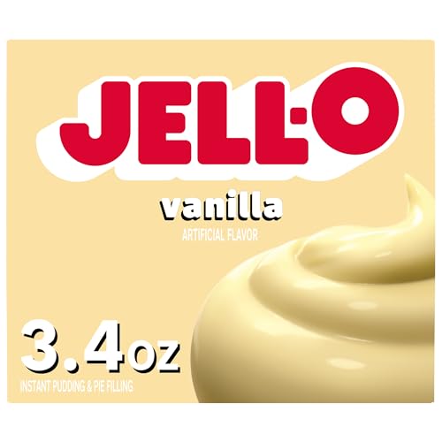 Jell-O Vanilla Artificially Flavored Instant Pudding & Pie Filling Mix, 3.4 Oz. Box