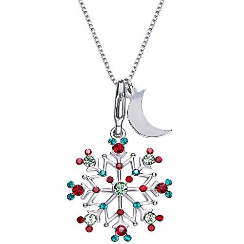 Collier Rond Femmes MOCHAMIK pendentif flocon de neige en cristal chic