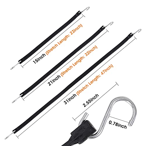 Xstrap Standard XS35002-5-1 20 Pack Multiple Size Natural Rubber Tarp Bungee Straps 100% Epdm Tie Down Cords thumb #3