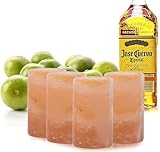 Himalayan Pink Salt Shot Glasses – Set of 4 Natural Crystal Shooters – 3-Inch Tequila Shot Glasses for Parties, Bars & Gifts