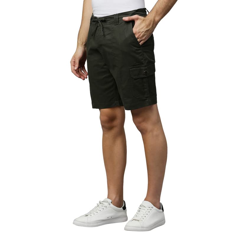 Image of Hubberholme Men Cargo Shorts - Lightweight Regular Fit Lounge Shorts - Stretchable Pure Cotton Shorts for Men's Sports, Short with Pocket for Running /Gyming Athleisure Shorts with Extra Comfort