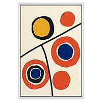 SIGNWIN Framed Canvas Wall Art Colorful Geometry Painting Canvas Prints Home Artwork Decoration for Living Room,Bedroom - 16