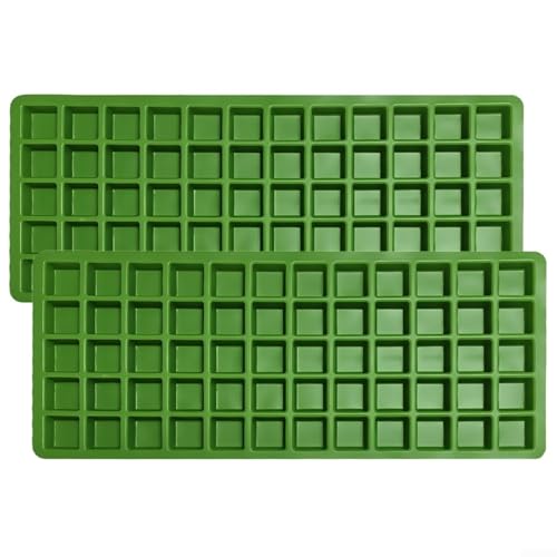 2 Moldes de Silicona para Hielos y Chocolates Verde miniatura 1