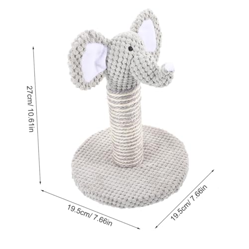 Beaupretty set 2 rascadores para gato diseños elefante y cebra miniatura 7