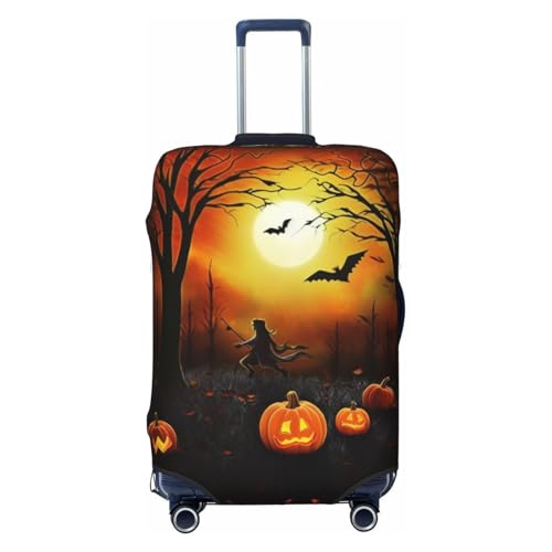 Travel Luggage Cover halloween Party Suitcase Protector Elastic Washable Stretch Suitcase Protector Anti-Scratch Travel Suitcase Cover Fit 18-32 Inch Luggage