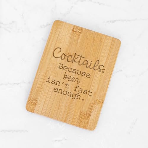 Tabla de cortar Love, Georgie de bambú rectangular de 15.24 x 20.32 cm, diseño con rayas miniatura 2