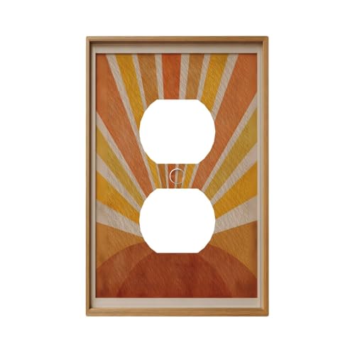 Placa de pared dúplex individual BOHO Sun interruptor 2
