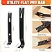 Pry Bar Set, 5 Pcs Utility Prybars Set with 12