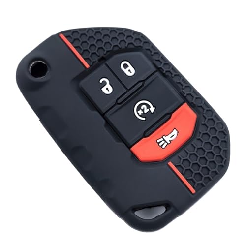 Étui silicone clé Jeep résistant aux chutes pour télécommande Gladiator JLU