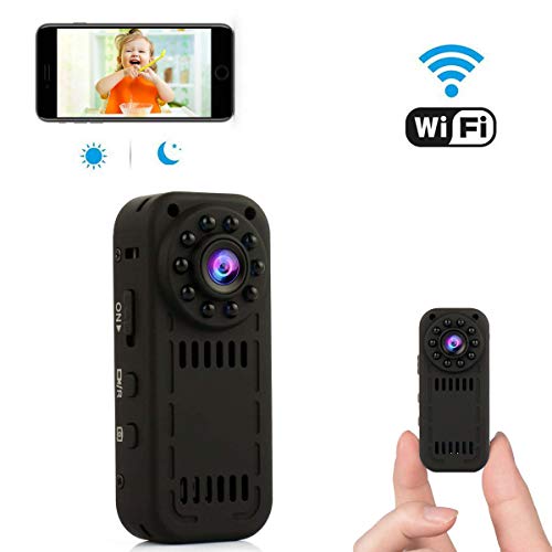 WiFi Hidden Camera Spy Camera Mini Wireless Nanny Cam for Home Security with Motion Detection and Night Vision for iPhone/Android Phone/iPad/PC