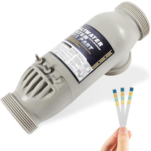 R0452400 PLC1400 Salt Cell Replacement for Jandy AquaPure PureLink Systems for APURE700 APURE1400 PLC700 PLC1400 3-Port 14-Blade Design 1.25 Lbs/Day Chlorine Production for Pools - 45 000 Gallons