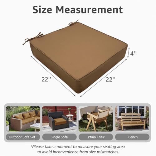 Coussin de chaise de jardin imperméable contre les assises dures - 2
