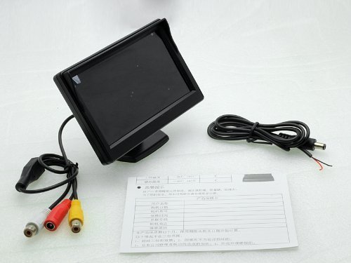 Bondwl 5" High Resolution Hd 800480 Car Rearview Tft Lcd Monitor Screen Car Vehicle Backup Monitor With 2Ch Video For Car Rearview Backup Cameras/Car Dvd/Vcd/Gps/Other Video Equipment #TOP7