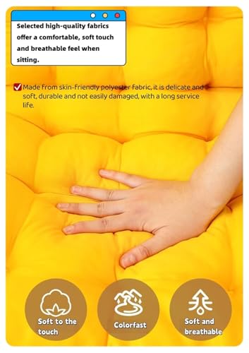 Chaise à bascule douce coussin dossier haut antidérapant bureau maison