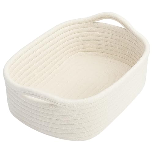 Geschenkkorb Leer, Präsentkorb Leer Groß, Weißer Geschenkkorb Für Geschenke, 20 * 14 * 7 cm, Ideal Für Geschenkverpackung, Babygeschenke Und Veranstaltungen