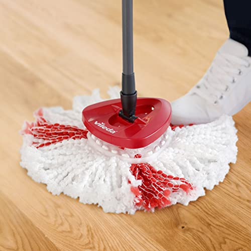 Vileda Turbo 2in1 Spin Mop Head Refills - Pack of 2 - Microfibre power - Stubborn dirt removal - Authentic Vileda Mop Head Replacements - Machine Washable - Fits all Turbo Mops