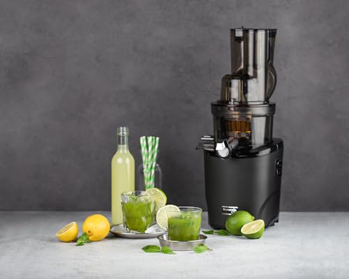 Kuvings - Entsafter REVO830 – Doppelmund, automatisches Schneidesystem – Schwarz – Bild 5